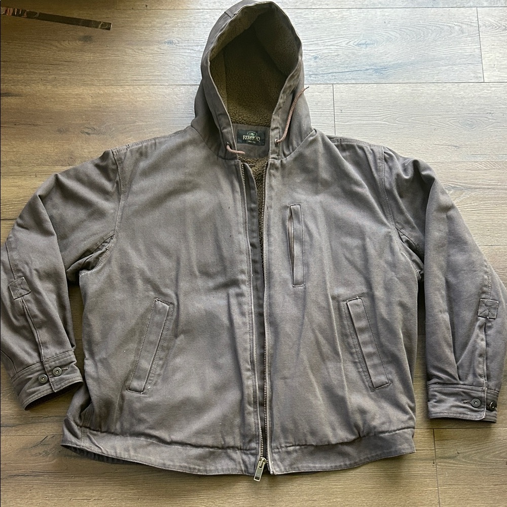 RedHead Hooded Field Jacket Carhartt style in Brown ! XXL